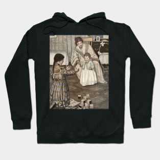 Baby's First Steps by Jessie Willcox Smith Hoodie